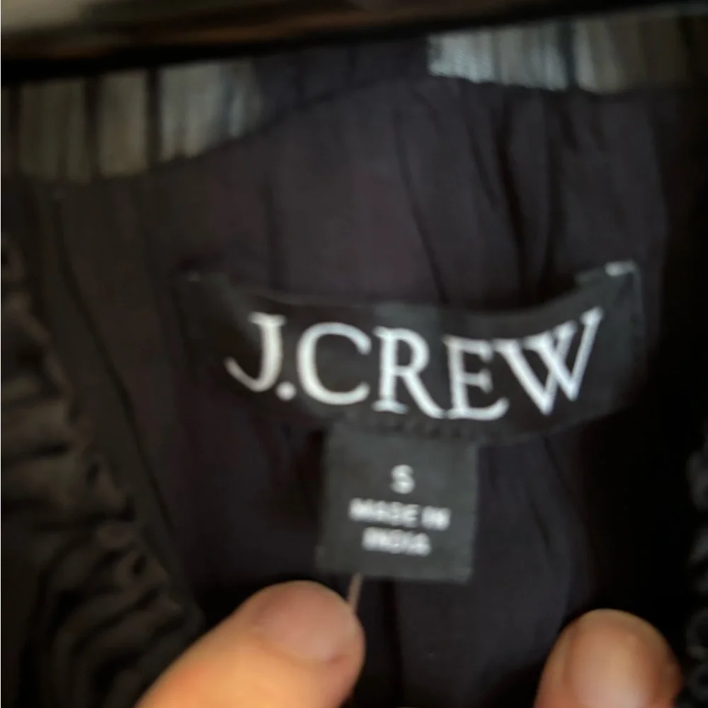 JCrew Draper Shirred Top in Crinkle Cupro, NWT, Small - Picture 6 of 10